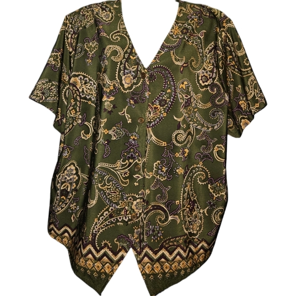 TR Bentley Plus Short Sleeve Top W/ Shoulder Pads